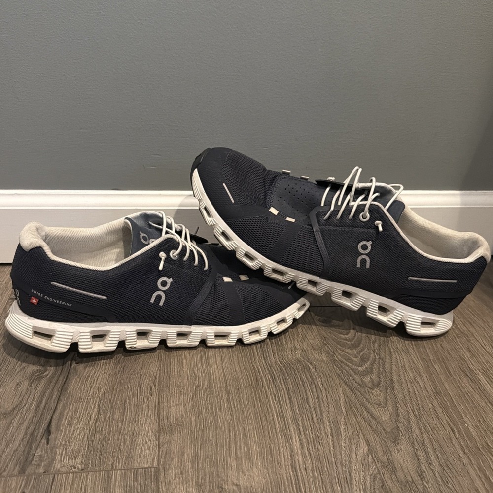 ON Cloud 5 Men's 11.5 Training Blue White Walking Running Shoes Sneaker 59.98916